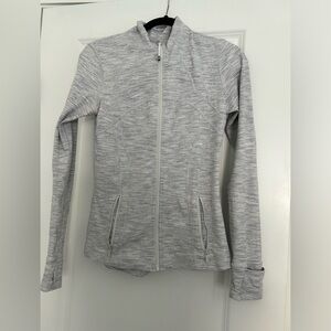 Like new size 8 lululemon jacket light gray